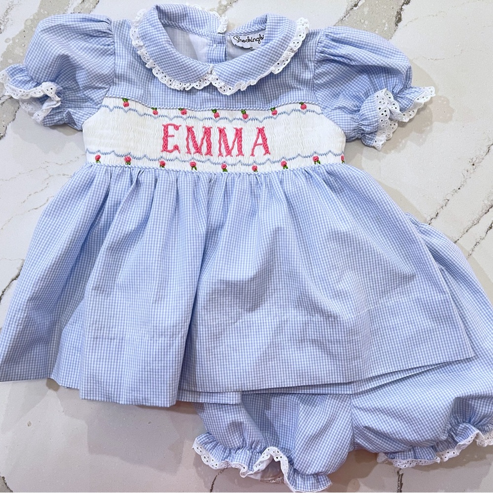 Emma monogram bloomer set